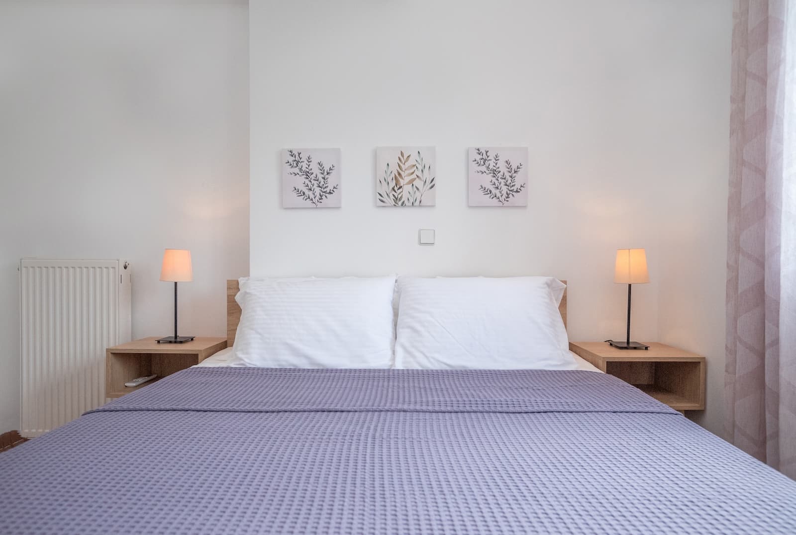 Bedroom with olive trees view
