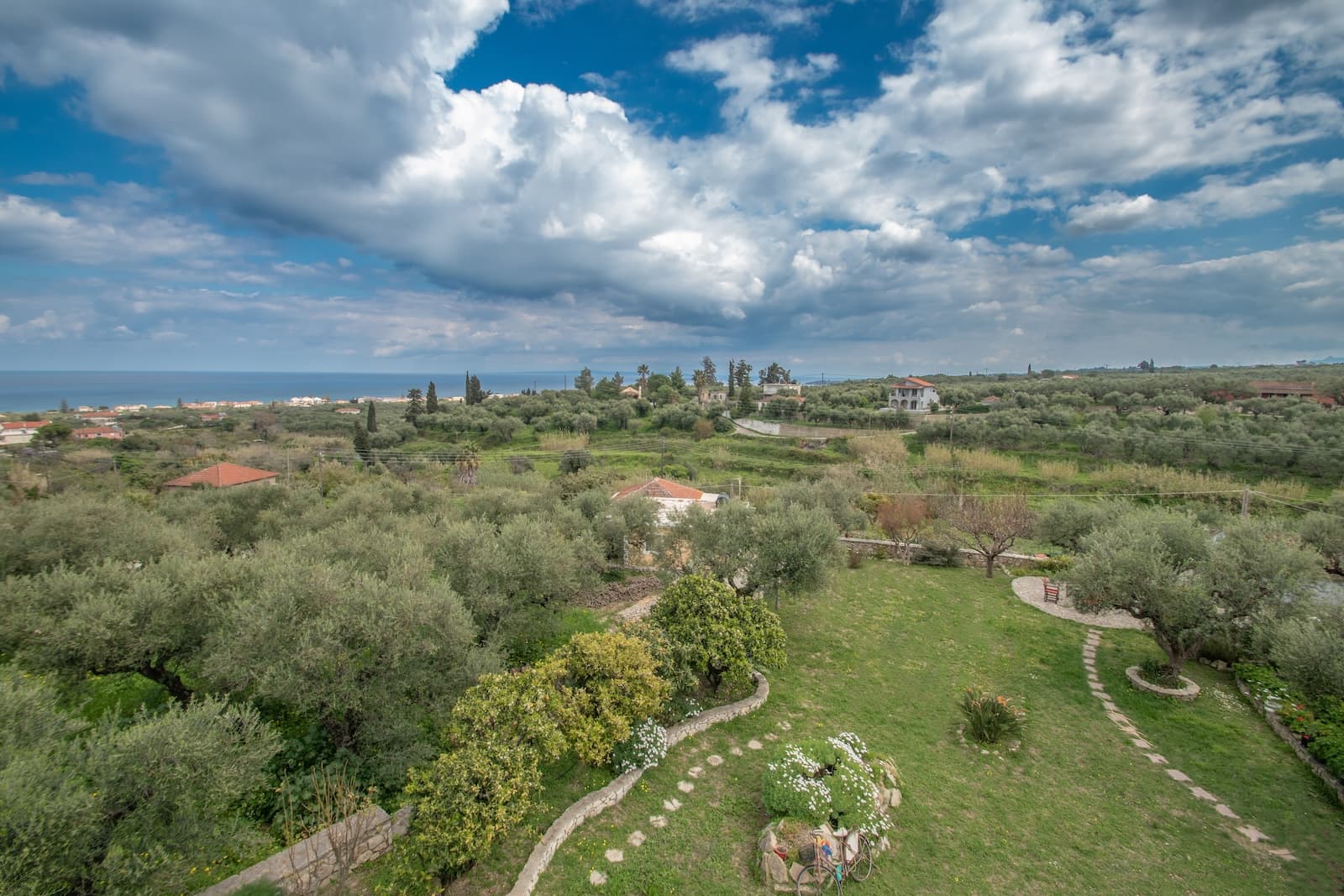 Villa Zoi garden and patio